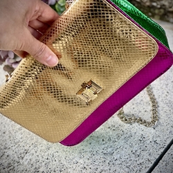 Bolso cuadrado Angari brillante multicolor - Imagen 1