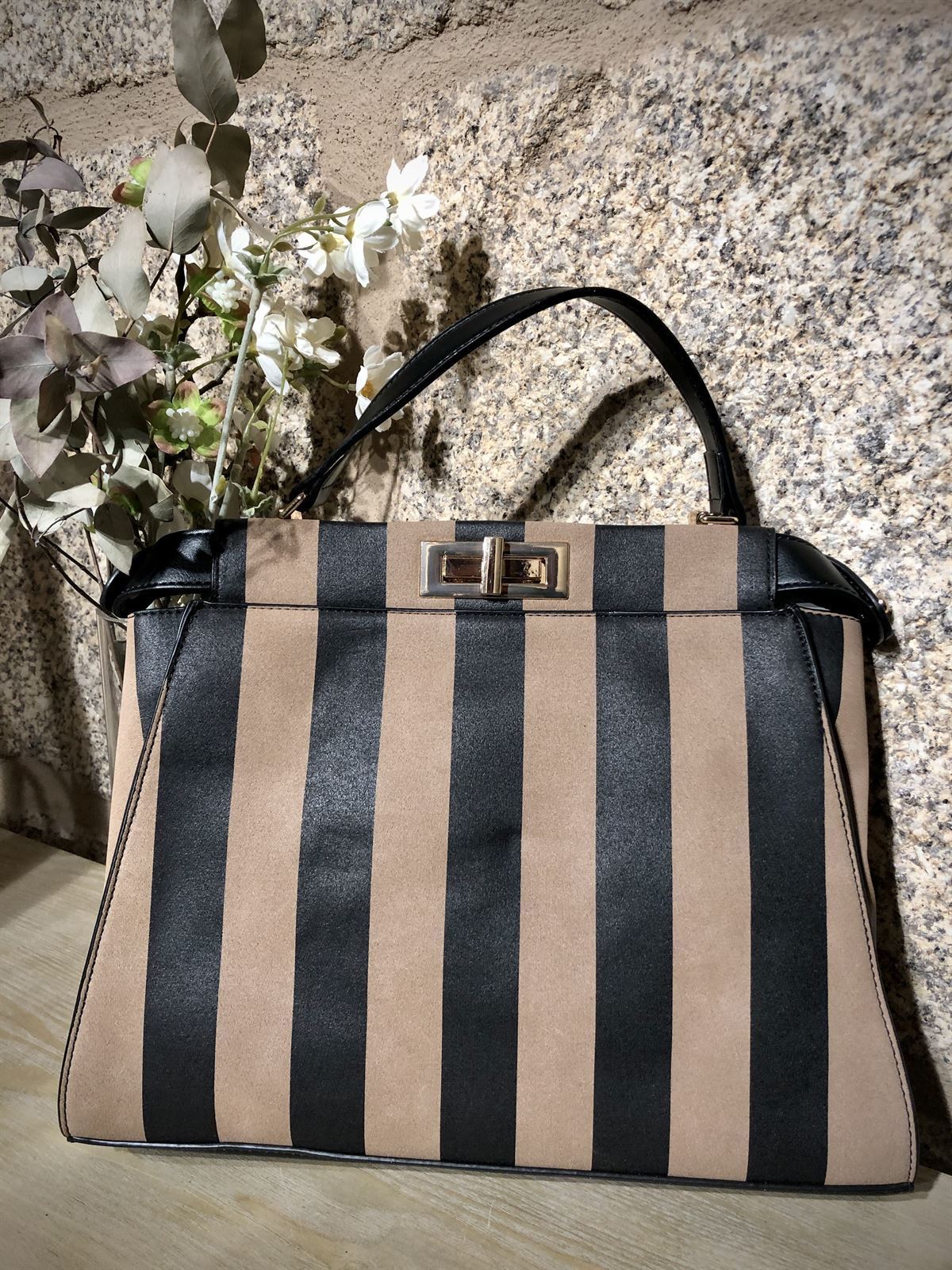 Bolso de mano Martina rayas - Bolsos