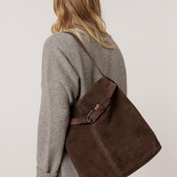 BOLSO Indi & Cold REF. IA657 MEDIANO PIEL SERRAJE Chocolate - Imagen 1