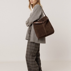BOLSO Indi & Cold REF. IA657 MEDIANO PIEL SERRAJE Chocolate - Imagen 2