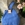 Bolso Lupyta azul piel. - Imagen 2