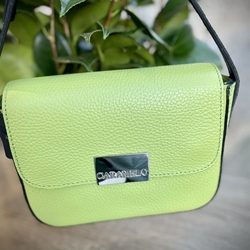 Bolso mini bandolera CARAMELO verde lima - Imagen 1