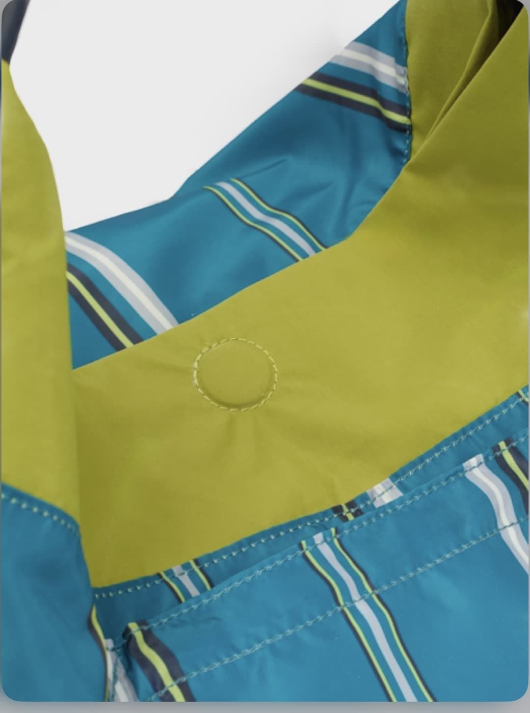 Bolso Nice Things shopping bag REVERSIBLE pistacho/turquesa - Imagen 4