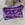 Bolso pequeño piel metalizado arrugado morado - Imagen 2
