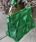 Bolso pequeño piel metalizado arrugado verde - Imagen 2