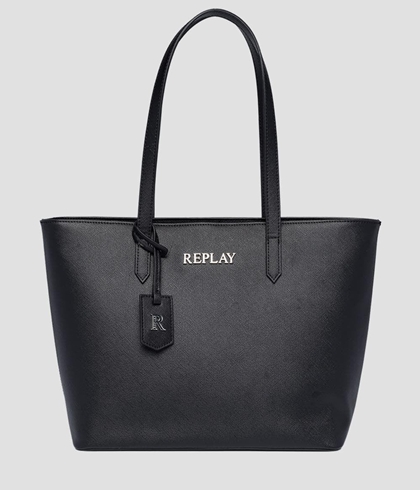 Bolso Replay shopper negro - Imagen 1