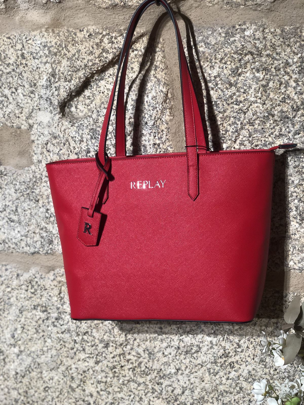 Bolso Replay shopper rojo - Imagen 1