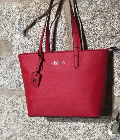 Bolso Replay shopper rojo - Imagen 1