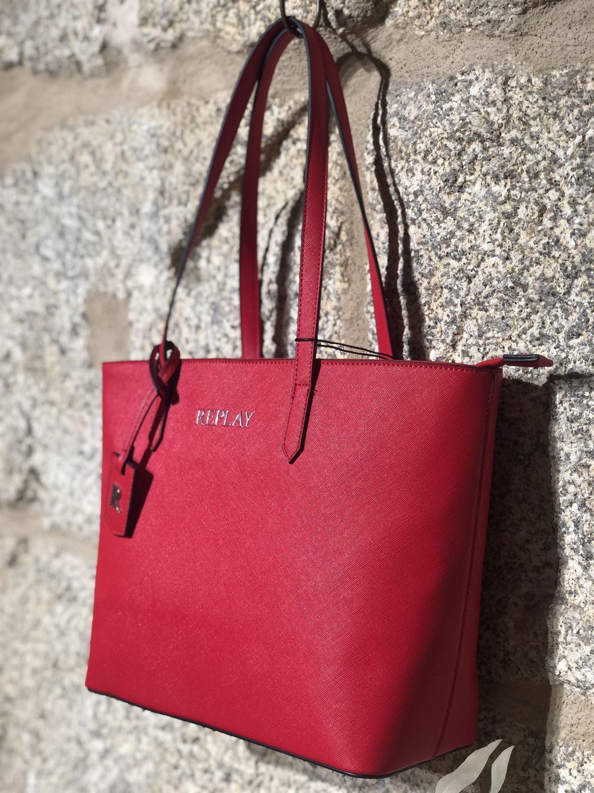 Bolso Replay shopper rojo - Imagen 3