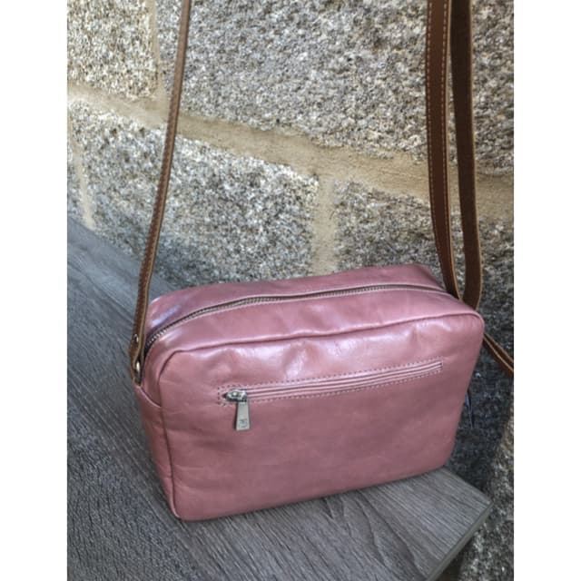 Bolso rosa piel ferchi - Imagen 3