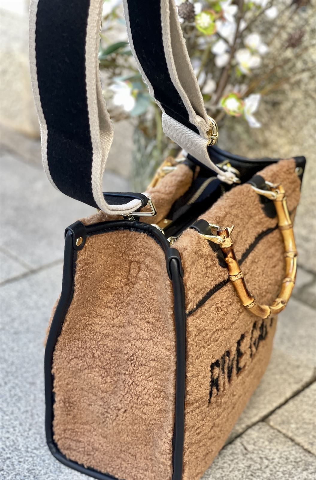 Bolso shopping mediano rive gauche camel - Imagen 6