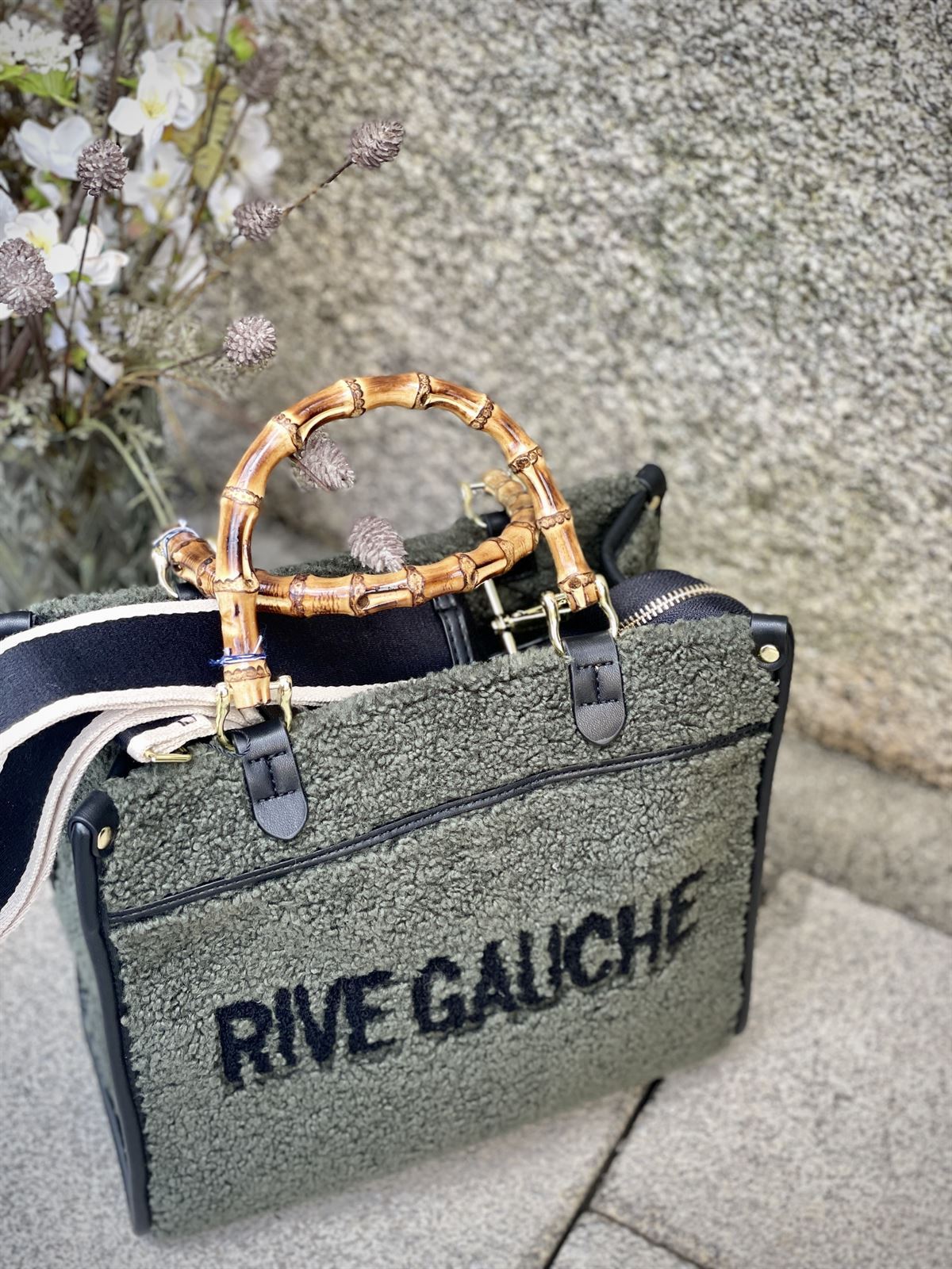 Bolso shopping mediano rive gauche verde - Imagen 1
