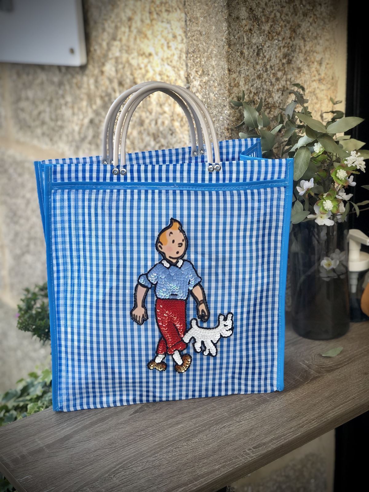 Bolso Tintín cuadros - Imagen 2