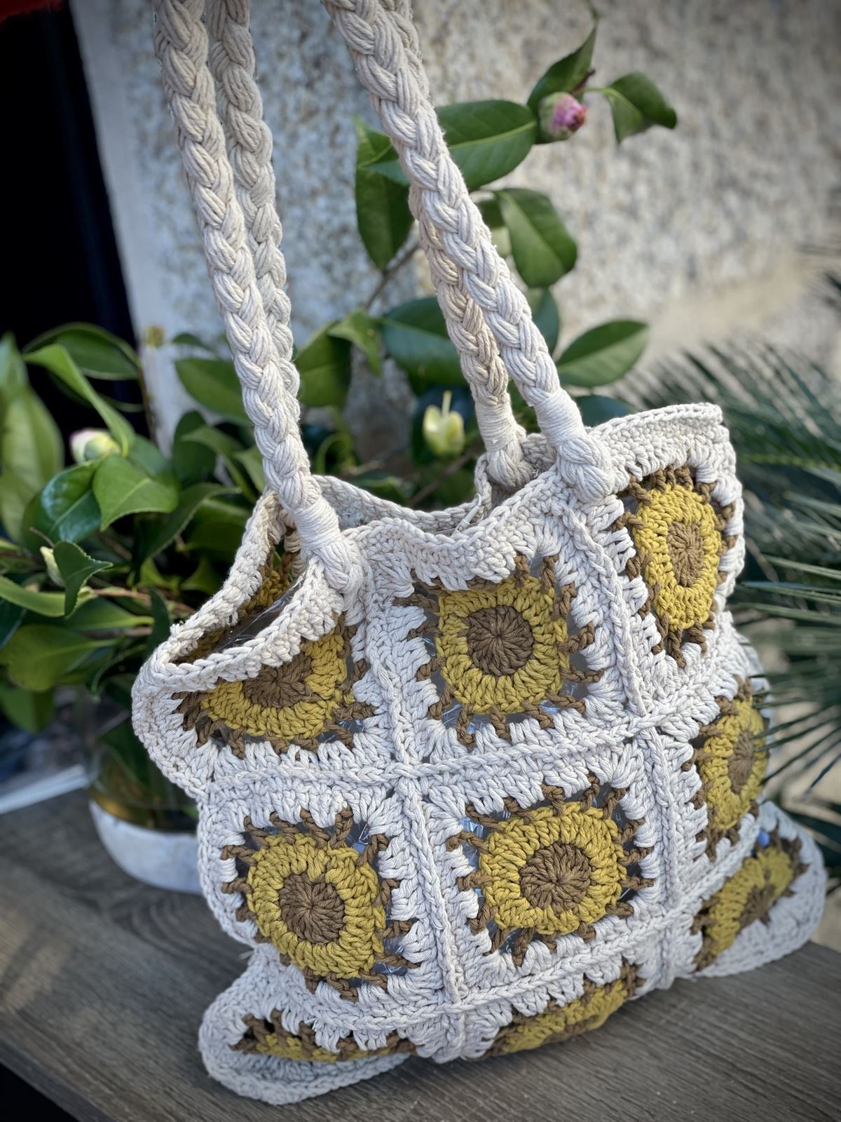 hecho mano crochet colores. - Bolsos