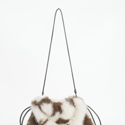 Bolso Yerse de hombro efecto pelo print vaca - Imagen 1