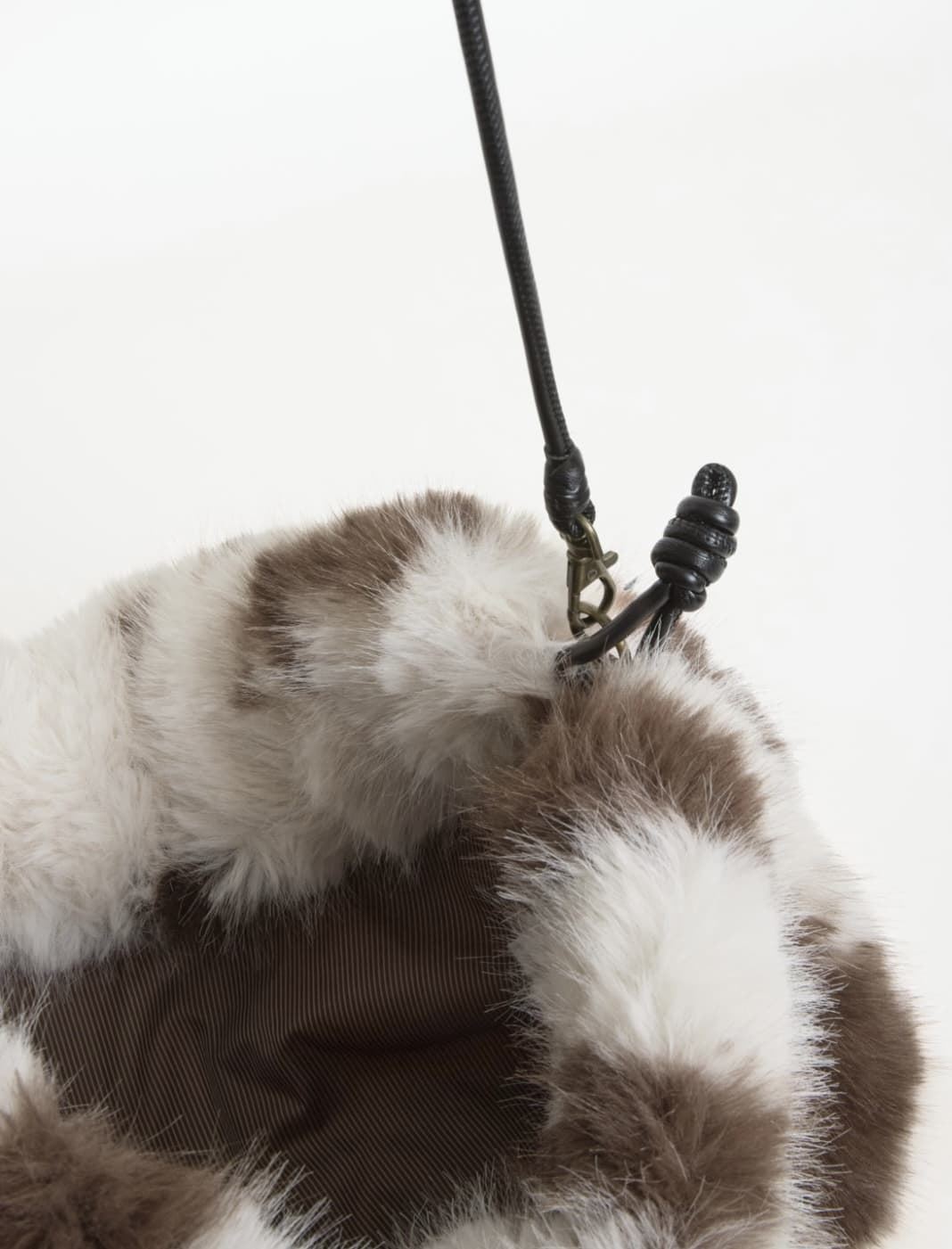 Bolso Yerse de hombro efecto pelo print vaca - Imagen 3