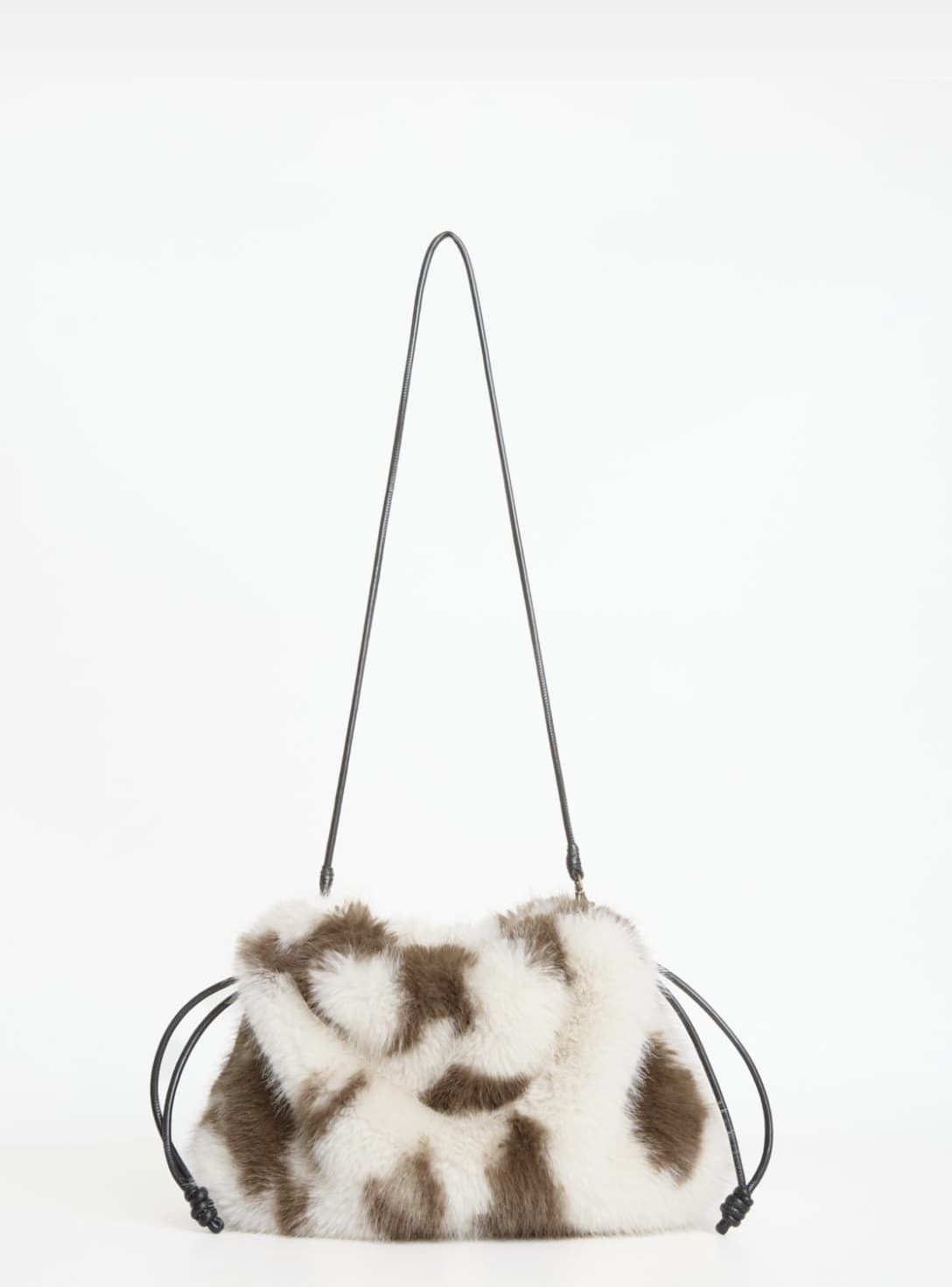 Bolso Yerse de hombro efecto pelo print vaca - Imagen 5