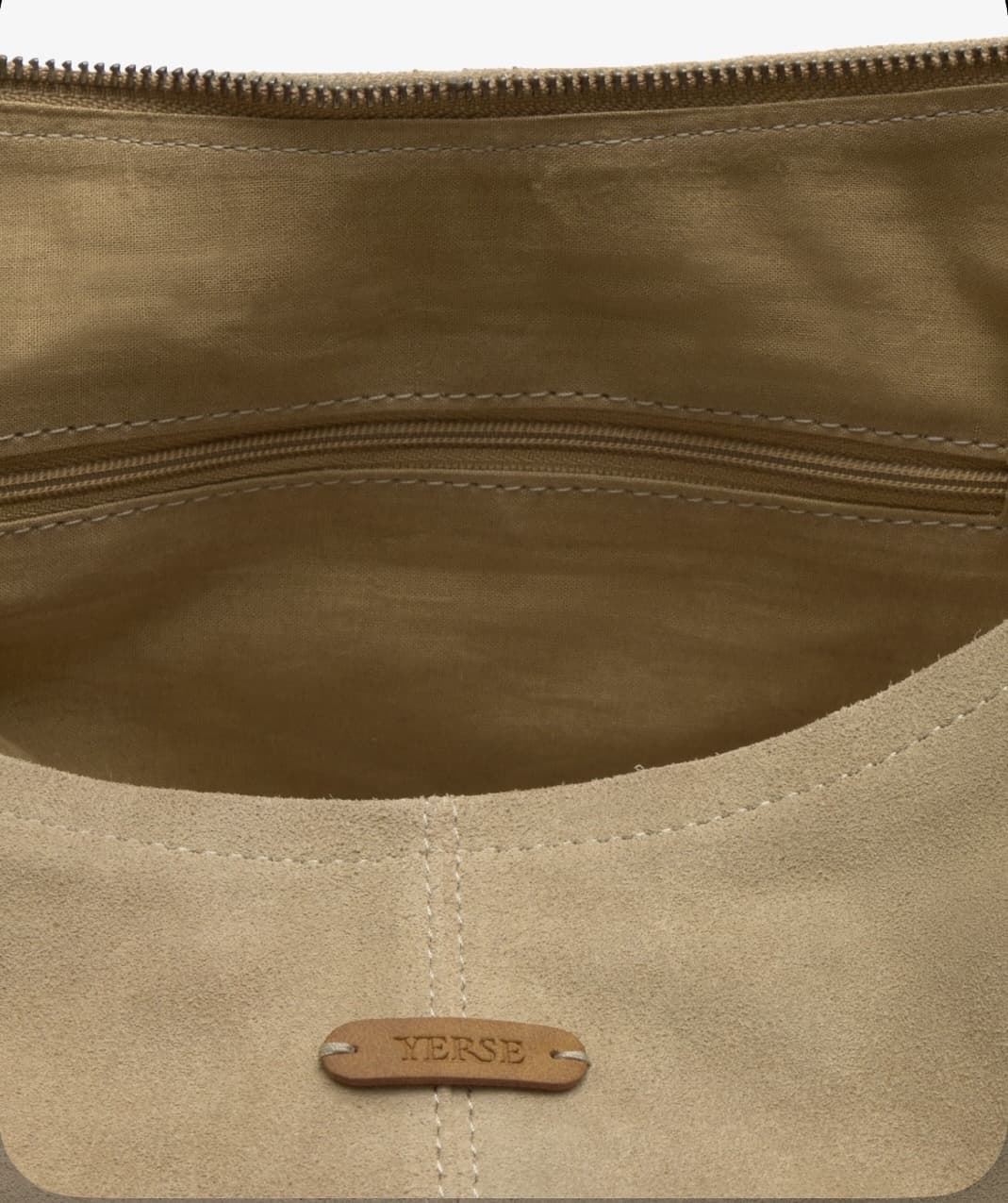 BOLSO YERSE HOBO DE ANTE camel - Imagen 3