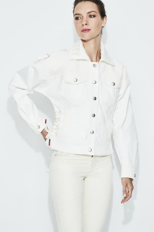 Bomber Highly Preppy corset cruda. - Imagen 1