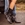Bota Be Free cowboy piel adorno strass negra - Imagen 1
