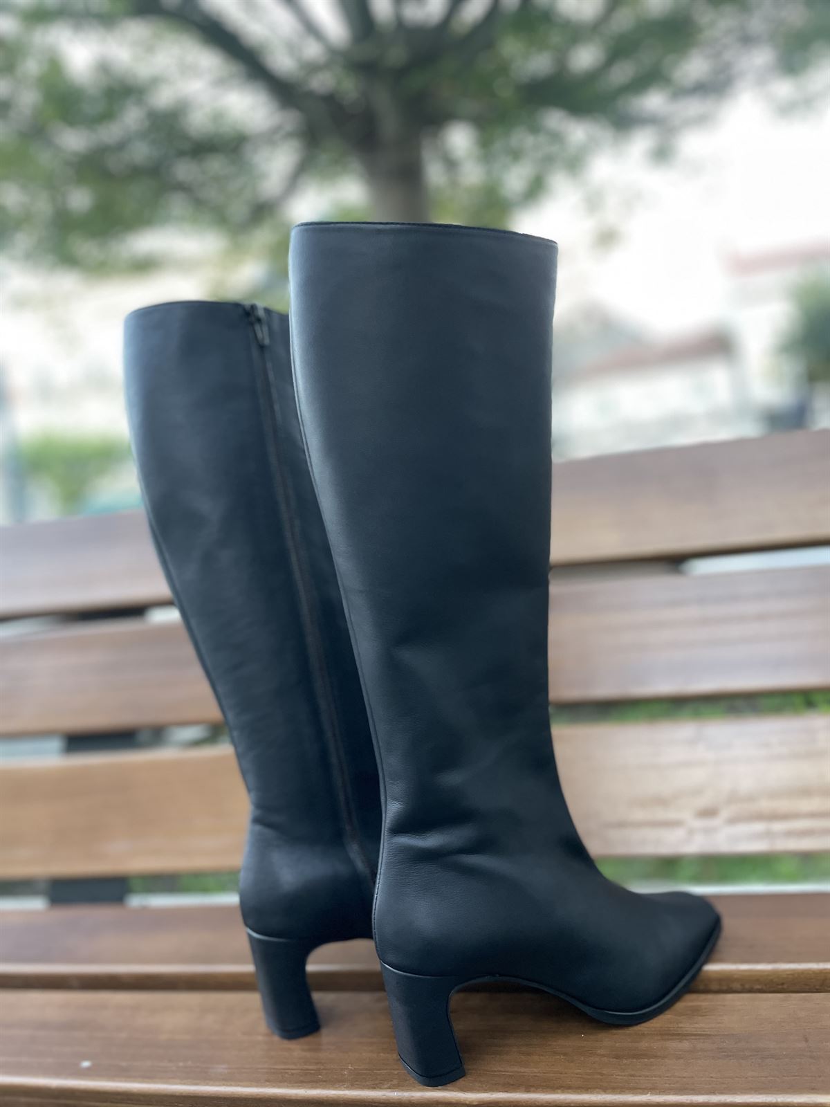 Bota Dibia by Ezzio 57225 caña alta piel negra - Imagen 2