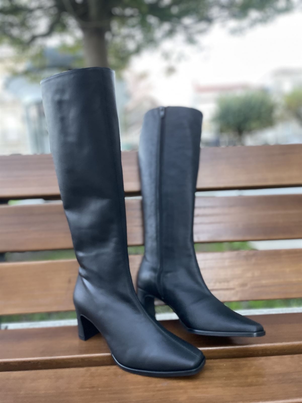 Bota Dibia by Ezzio 57225 caña alta piel negra - Imagen 4