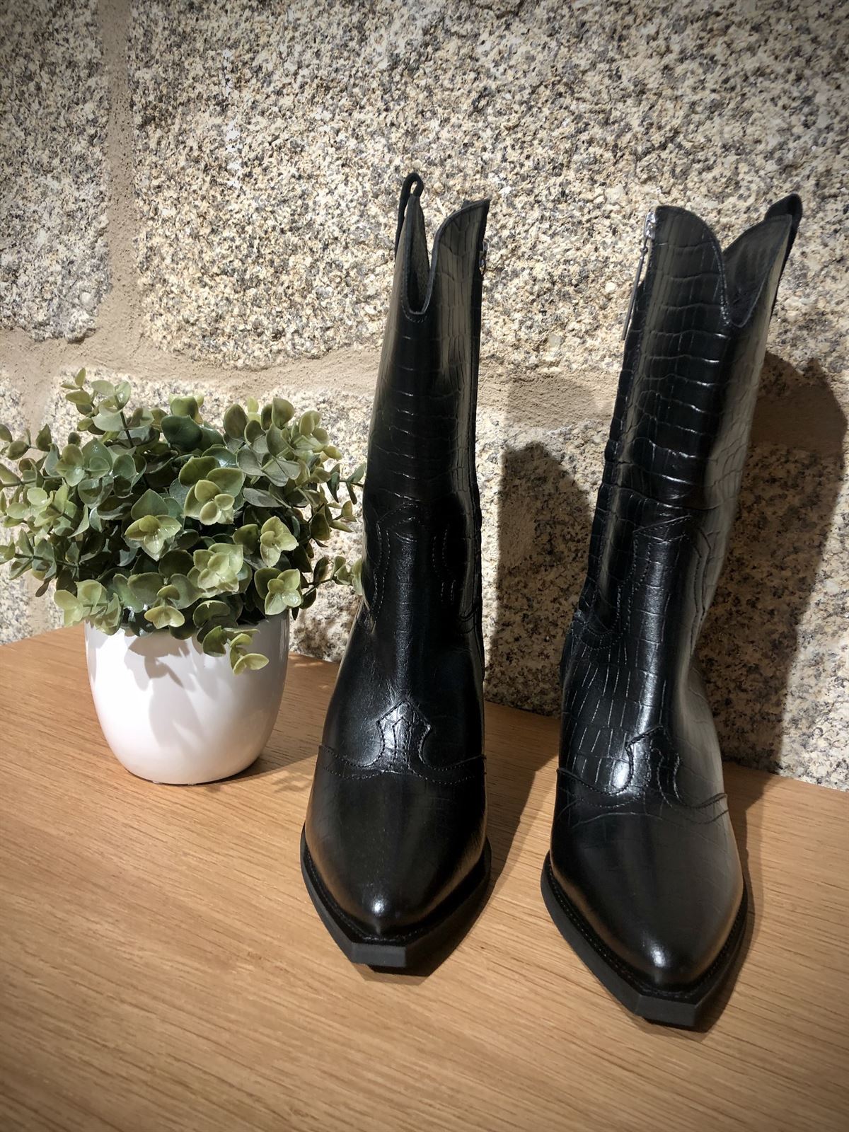 Bota gioseppo cowboy negro - Botas y botines