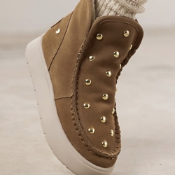 Bota Gioseppo SCHODACK Australianas tachas camel. - Imagen 1