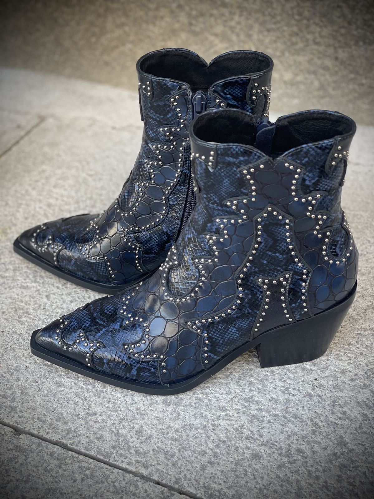 Bota NOA HARMON MIRANDA campera coco azul marino - Imagen 2