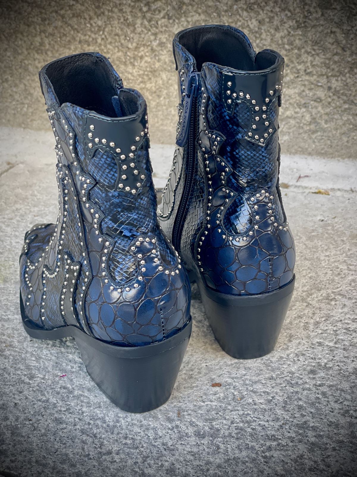 Bota NOA HARMON MIRANDA campera coco azul marino - Imagen 4