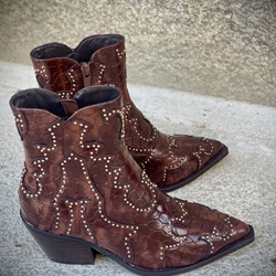 Bota NOA HARMON MIRANDA campera coco marrón chocolate - Imagen 1