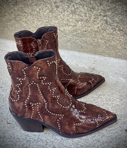 Bota NOA HARMON MIRANDA campera coco marrón chocolate - Imagen 1