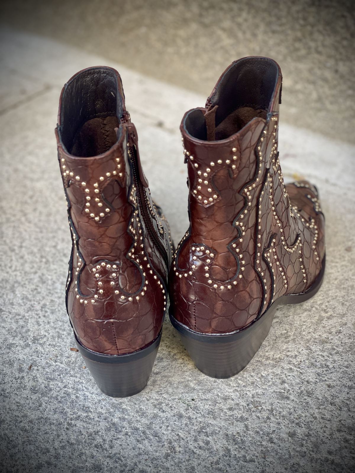 Bota NOA HARMON MIRANDA campera coco marrón chocolate - Imagen 2
