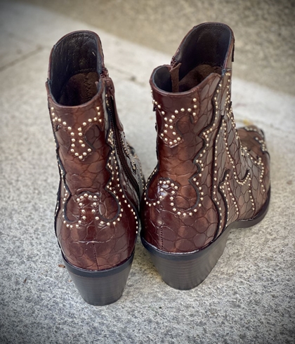 Bota NOA HARMON MIRANDA campera coco marrón chocolate - Imagen 2