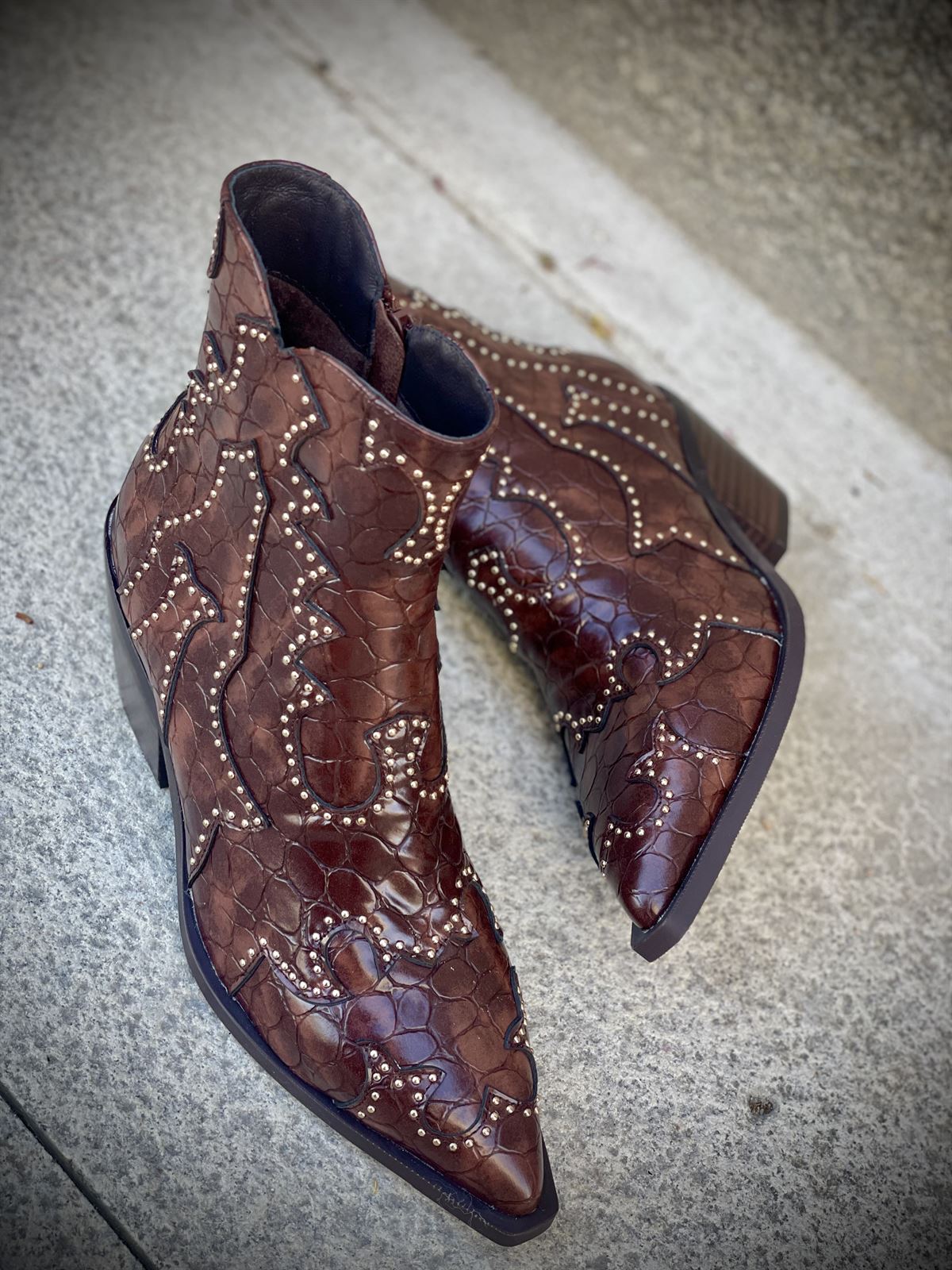 Bota NOA HARMON MIRANDA campera coco marrón chocolate - Imagen 4
