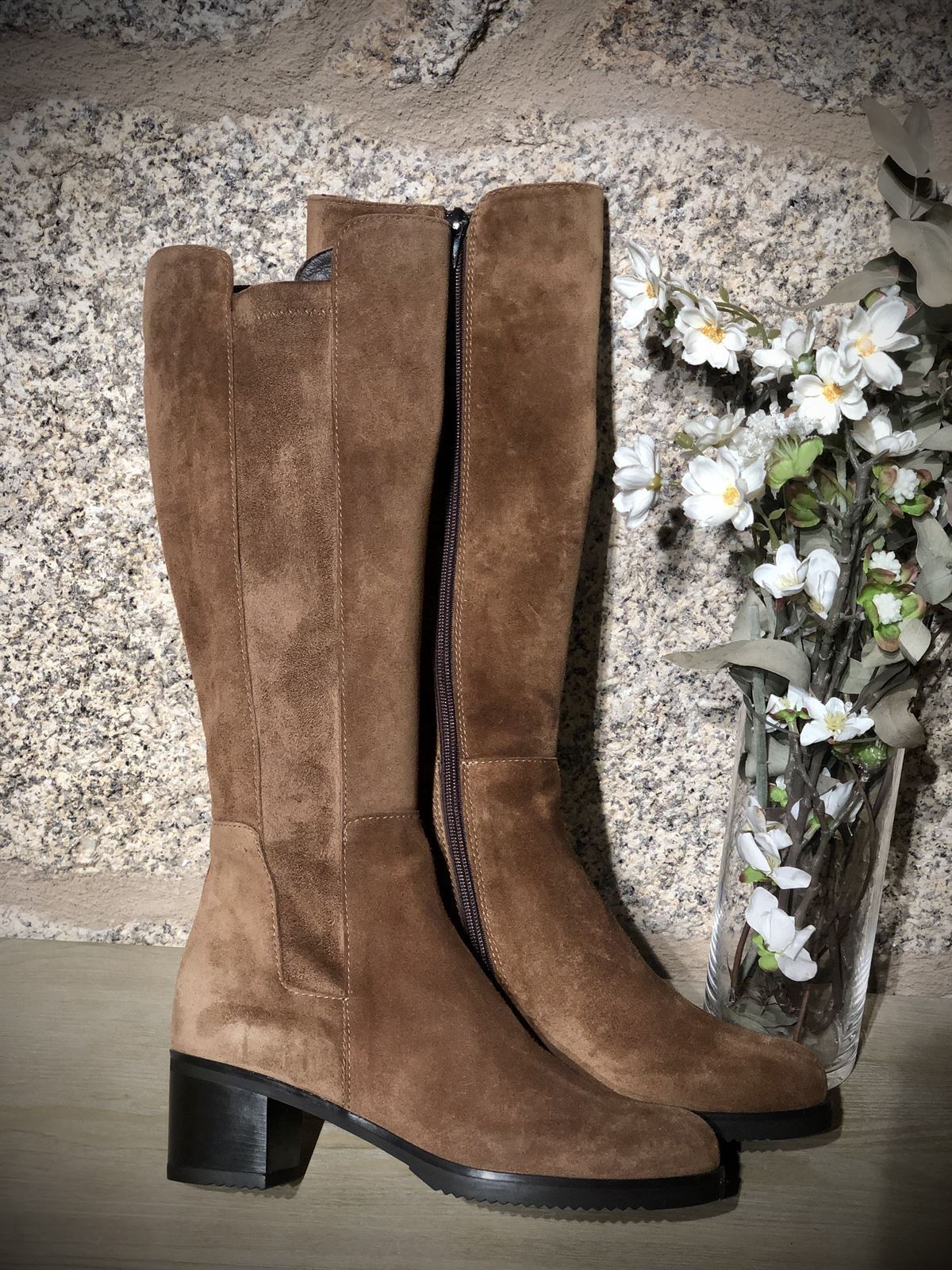 Bota Plumers Menorca alta camel - Imagen 2