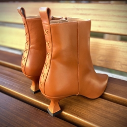 Botín Angari 49123-95 TAIPEI cuero costuras camel - Imagen 2