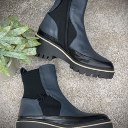 Botín Dibia by Ezzio napa azul marino - Imagen 2