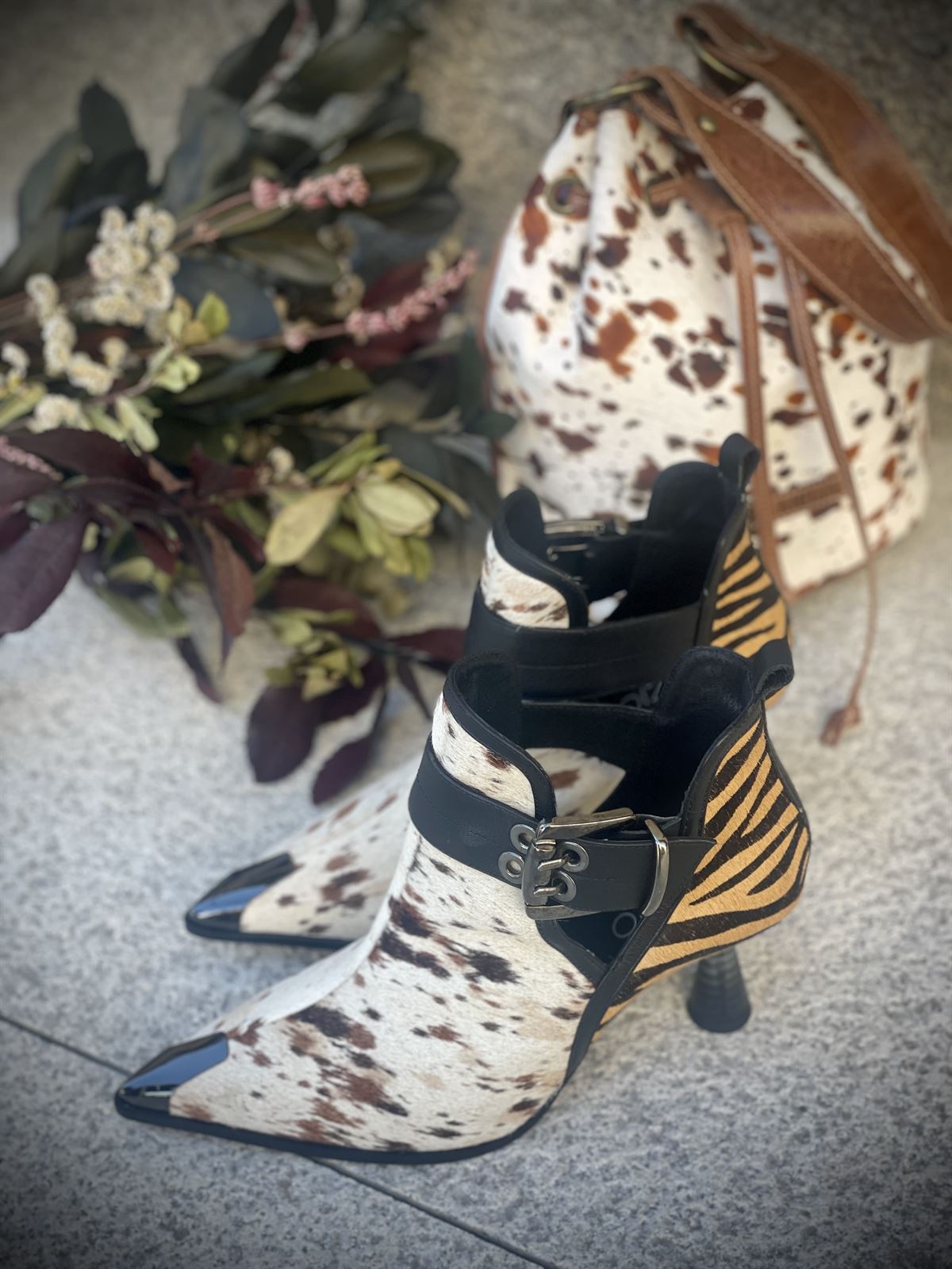 Botin Dibia by Ezzio pint cebra y vaca - Imagen 3