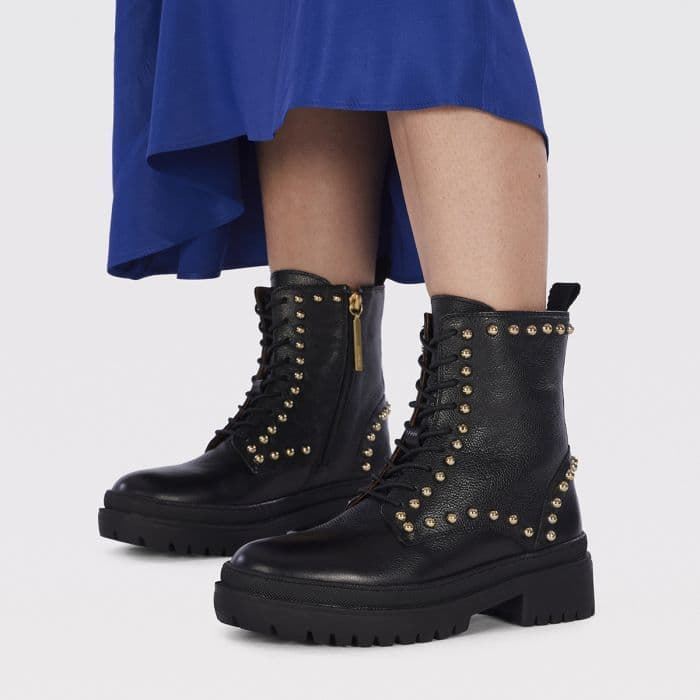 Botín Gioseppo biker tachas negro - Imagen 6