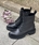 Botín Innuovo cordones piel negro - Imagen 2