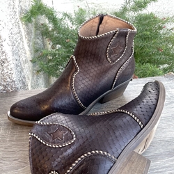 Botín Nemonic 2273  pitón Acuario marrón chocolate - Imagen 2