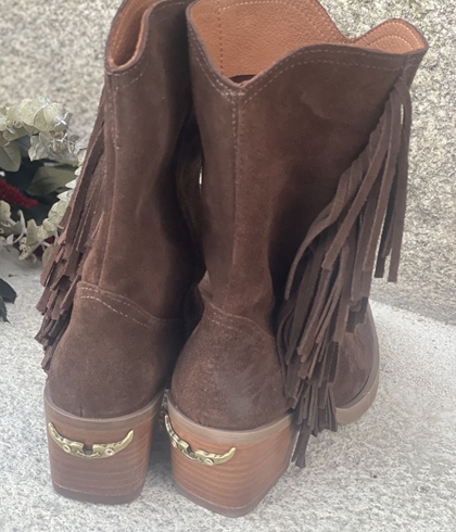 Botin Nemonic Campero 2482 FLECOS Western marrón - Imagen 2