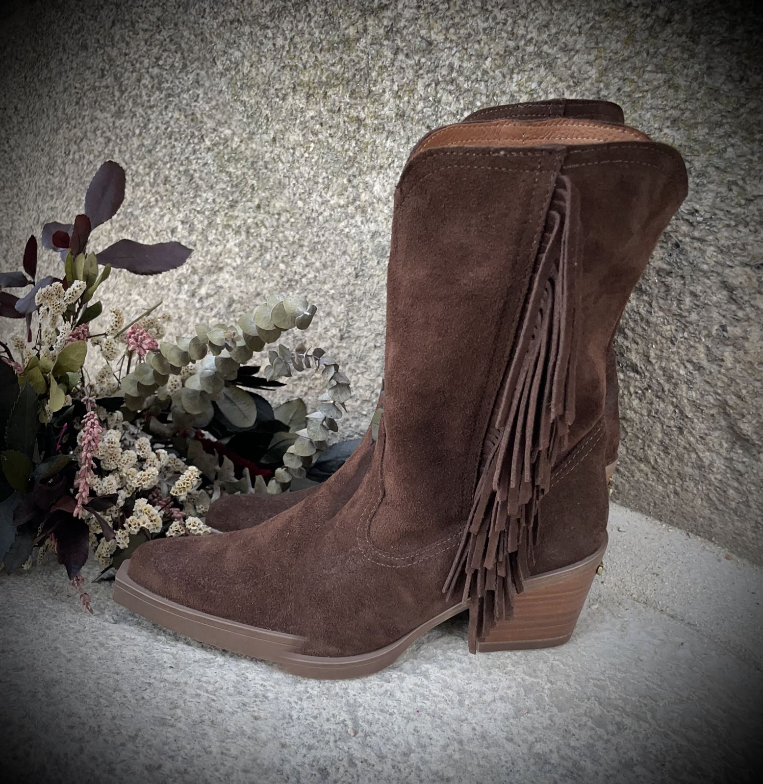 Botin Nemonic Campero 2482 FLECOS Western marrón - Imagen 5