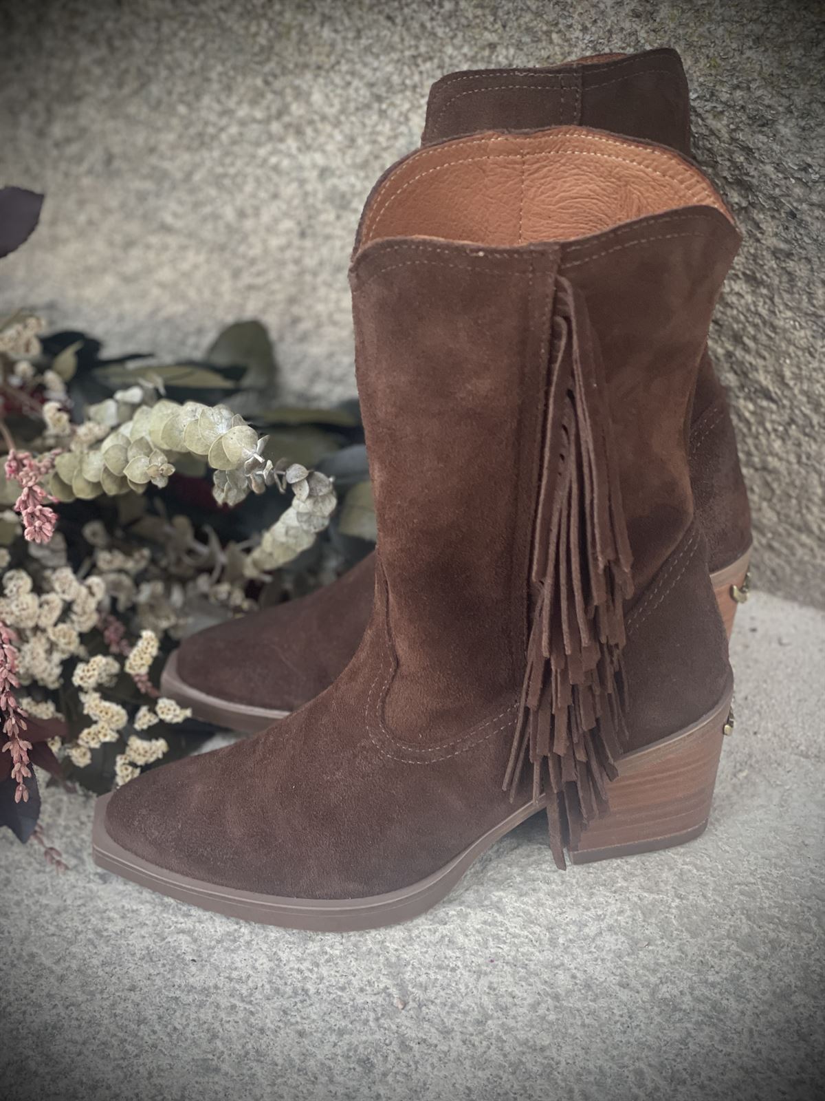 Botin Nemonic Campero 2482 FLECOS Western marrón - Imagen 6