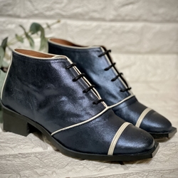 Botín Nemonic marino cordones - Imagen 1