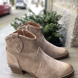 Botin Nemonic TEXAS campero básico arena - Imagen 1