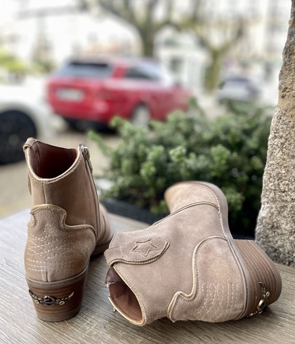 Botin Nemonic TEXAS campero básico arena - Imagen 2