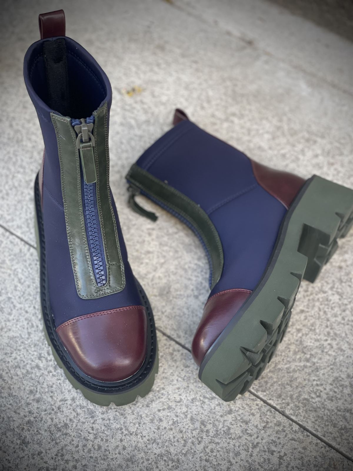 Botín NOA HARMON MANTRA gabardina azul - Imagen 1