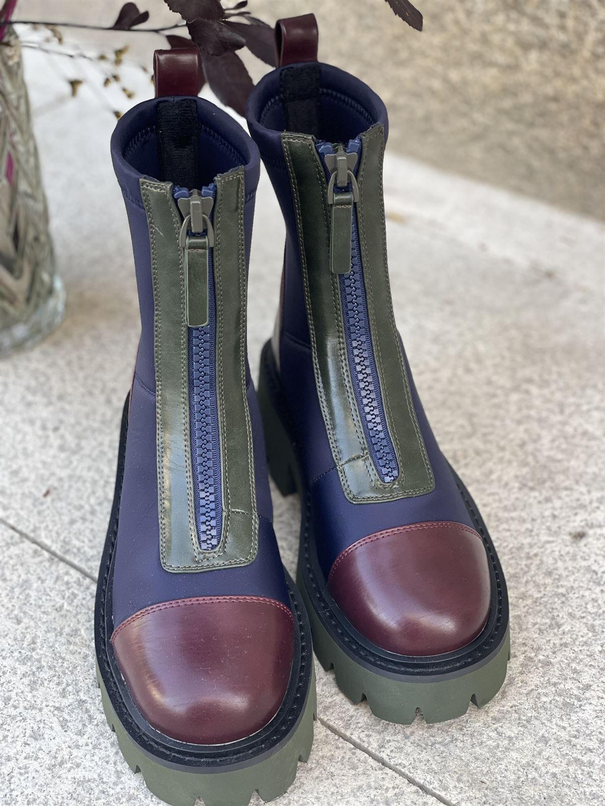 Botín NOA HARMON MANTRA gabardina azul - Imagen 2